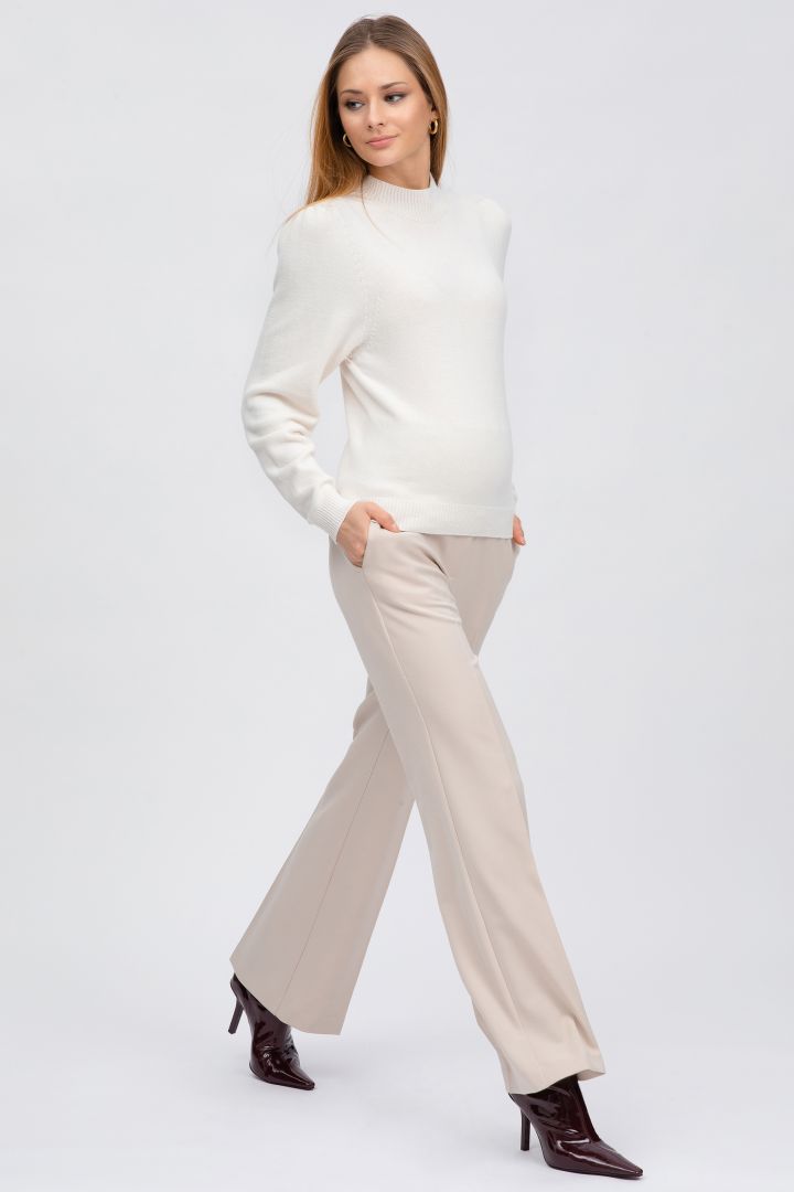 Wide Leg Umstandshose sand