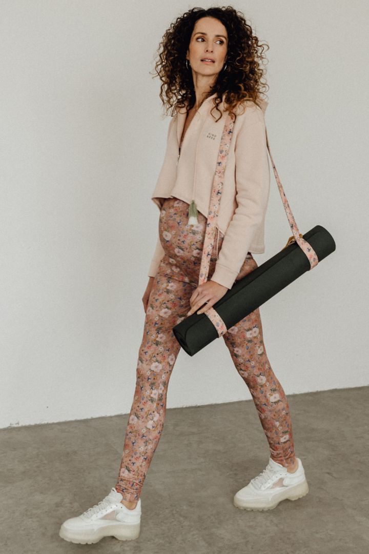 Organic Umstandsleggings mit Blumenprint