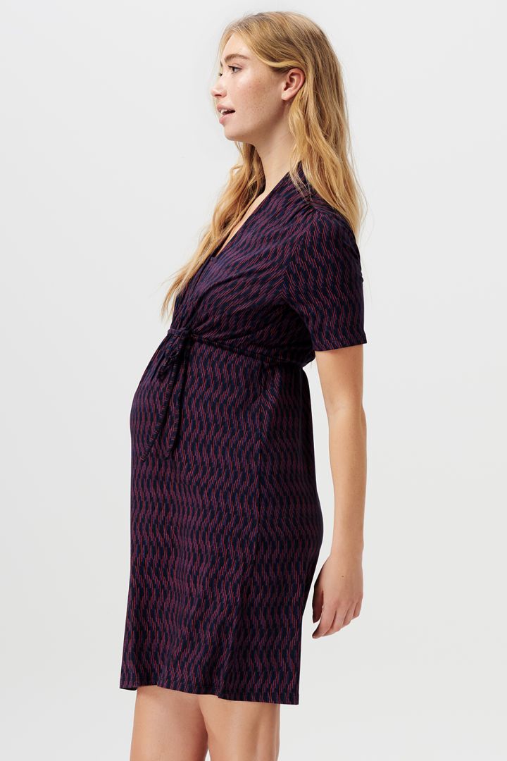 Ecovero Umstands- und Stillkleid mit Allover Print