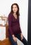 Preview: Ecovero Cross-Over Maternity and Nursing Shirt Long Sleeve bordeaux