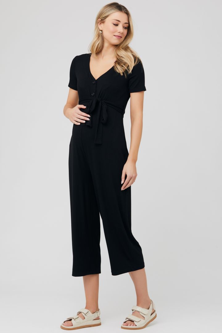 Ribbed Umstands- und Still-Jumpsuit
