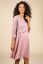 Vorschau: Festliches Umstands- und Stillkleid mit 3/4 Ärmeln rosa