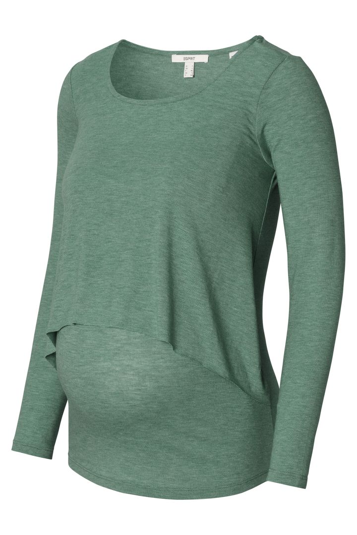 Eco Double Layer Umstands- und Stillshirt grün