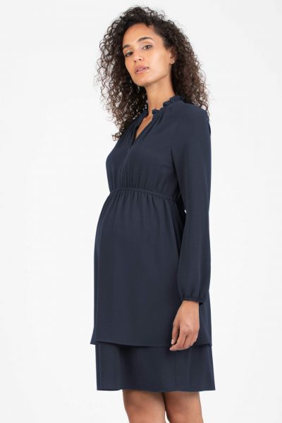 Umstands- und Stillkleid im Lagenlook navy