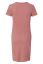 Vorschau: Organic Ripp Umstands- und Stillnachthemd kurzarm light terracotta