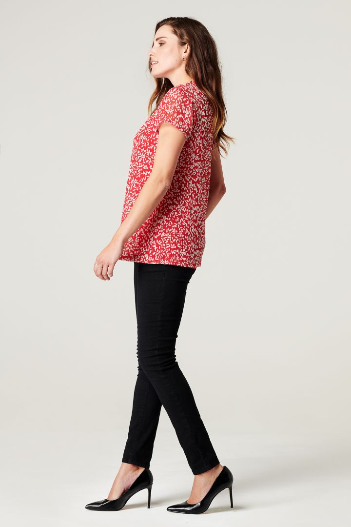 Maternity and Nursing Blouse from Recycled Material