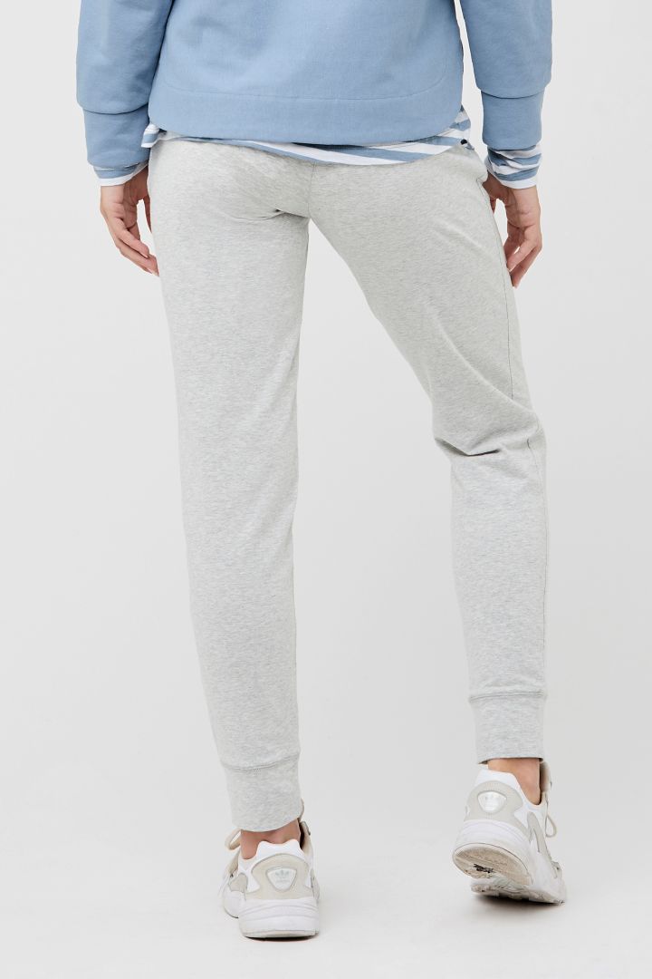 Organic Umstands-Jogginghose hellgrau
