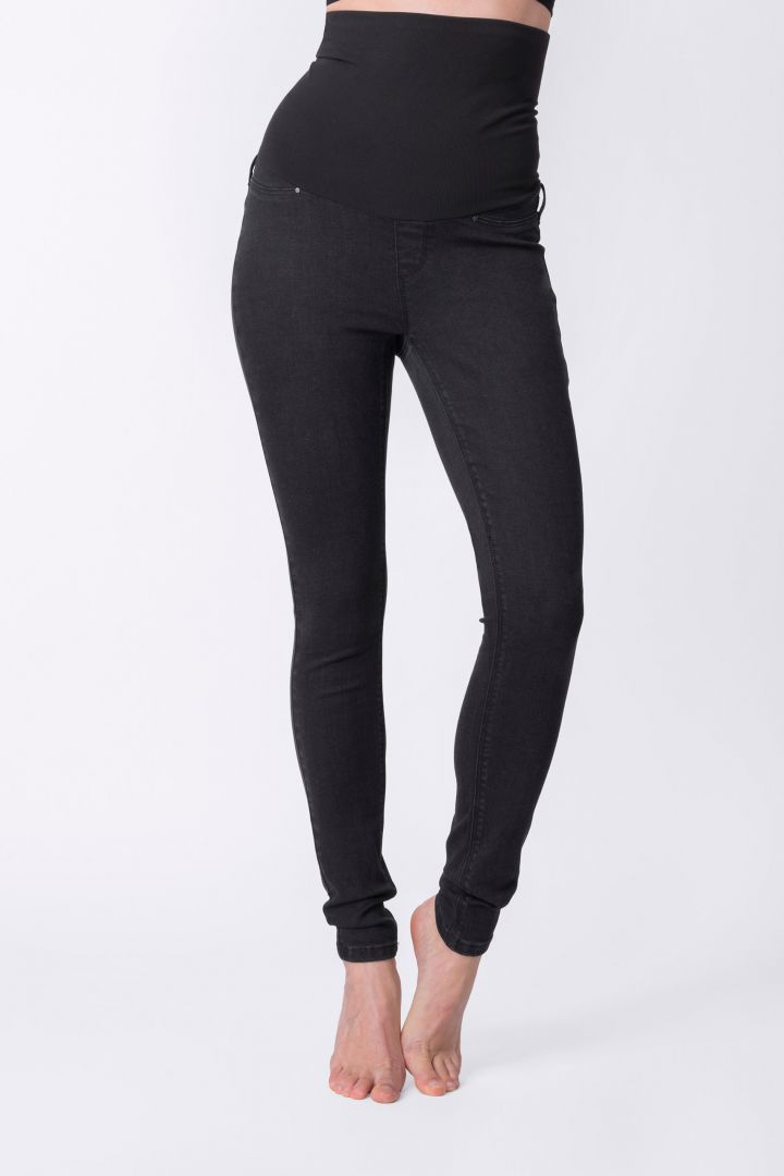 Post Maternity Super Skinny Umstandsjeans schwarz