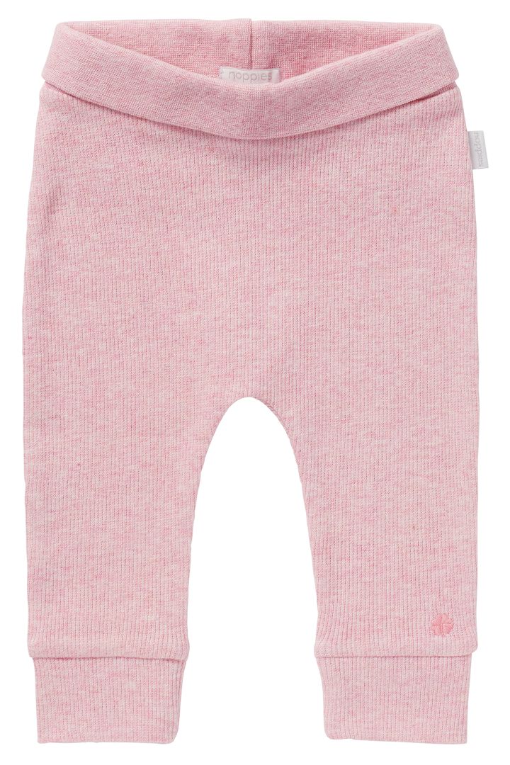 Organic Rippstrick Babyhose rosa