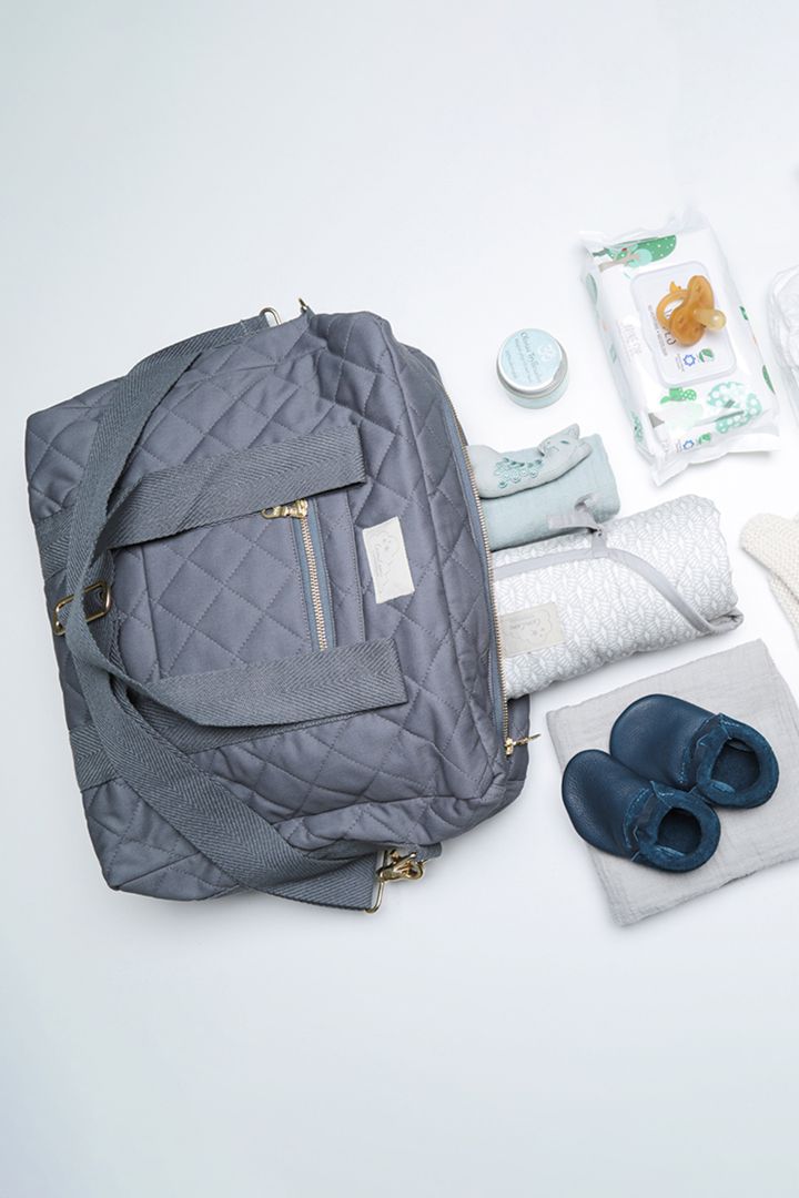 Eco Wickeltasche mit Stepp anthrazit