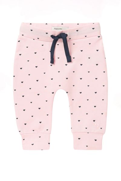 Organic Babyhose mit Herzchen rosa