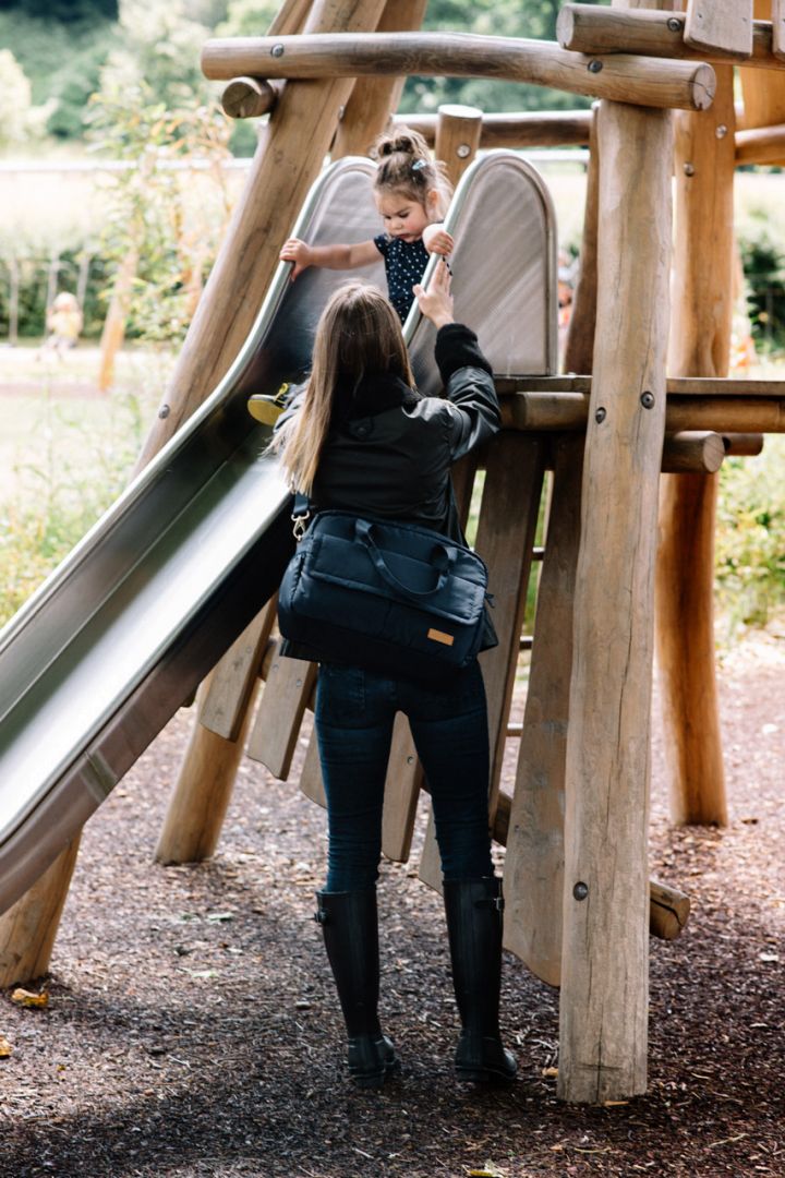 Wickeltasche aus Ripstop Nylon dunkelblau