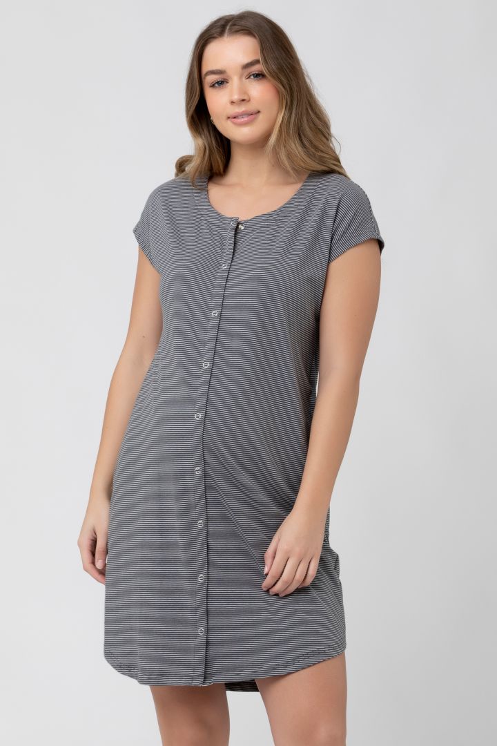 Organic Umstands- und Stillnachthemd