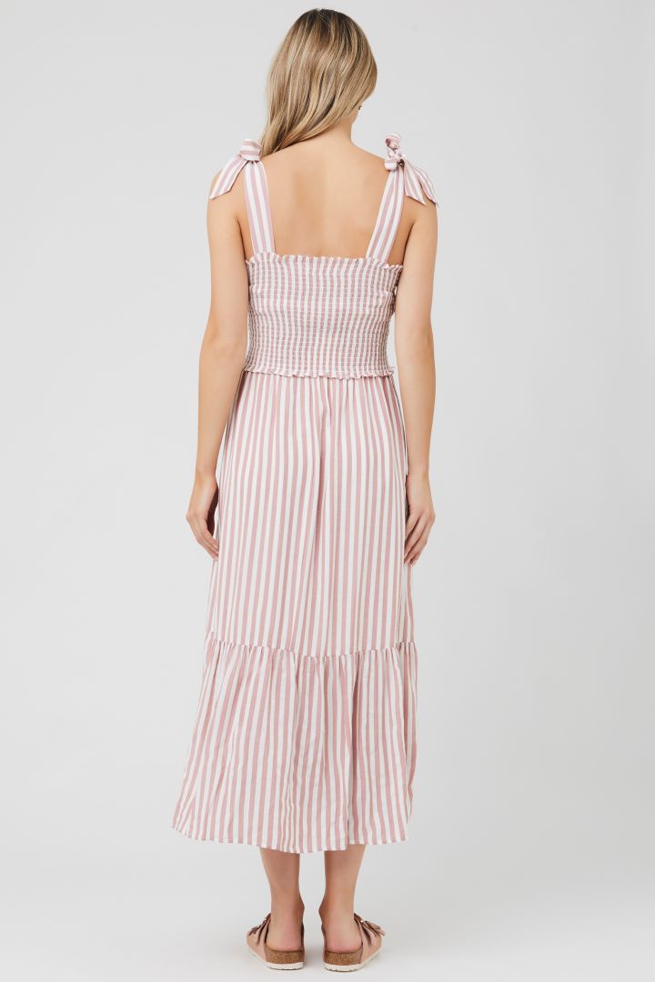 Maternity Dress with Stripes