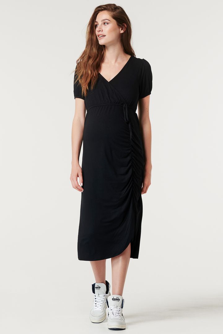Ecovero Midi Maternity and Nursing Dress