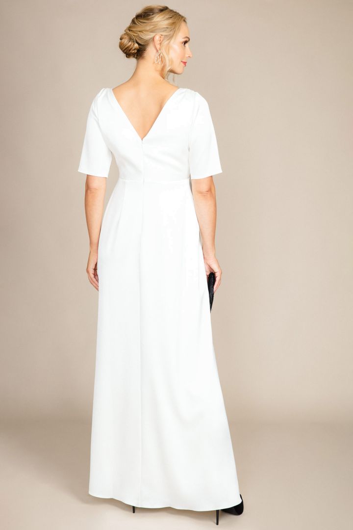 Satin Umstandsbrautrobe