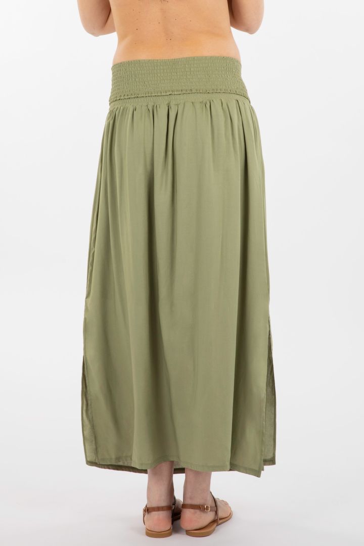 2 in 1 Maternity Skirt and Dress khaki