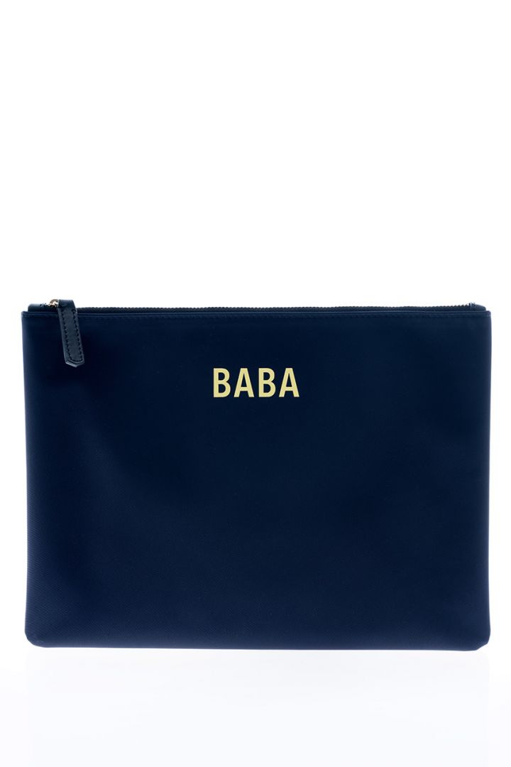 Baby Wickelclutch aus Nylon dunkelblau