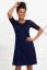Vorschau: Umstands- und Stillkleid mit Spitzenärmeln navy