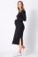 Preview: Crew Neck Layered Maternity Knit Dress black