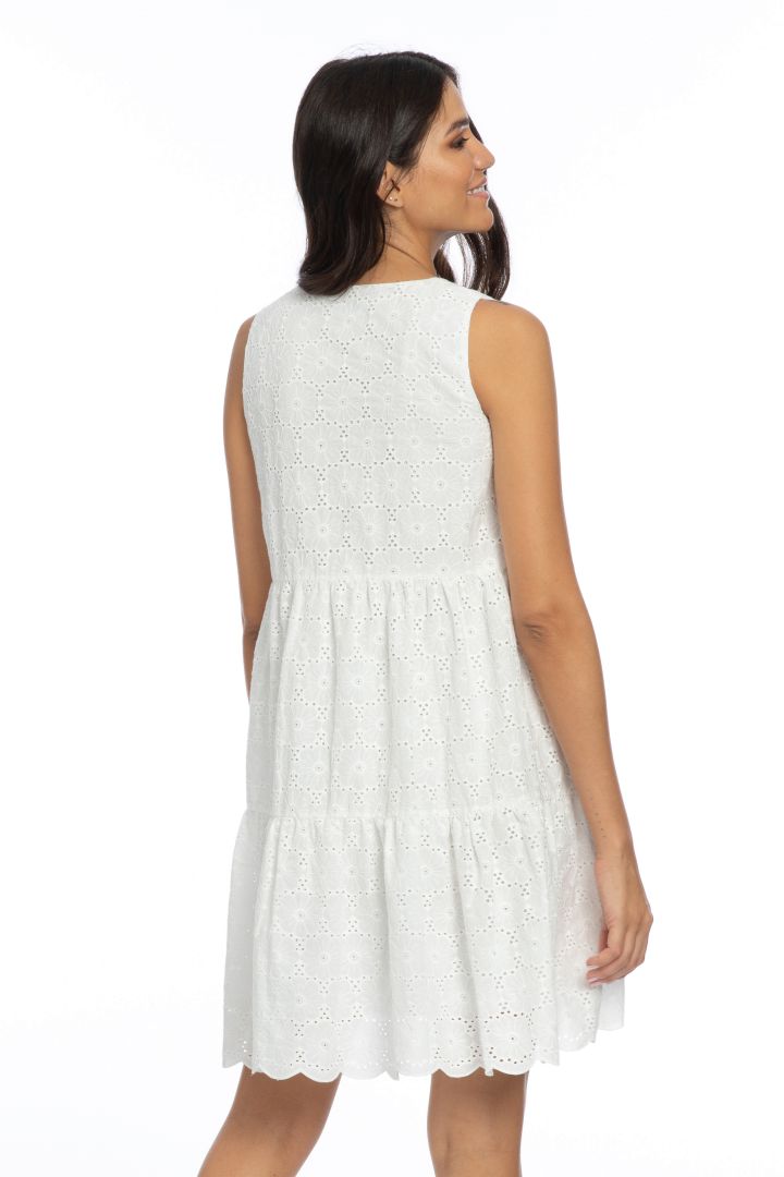 Organic Popeline Umstandskleid mit Volant