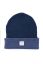 Preview: Fine Knit Hat Bi-Color with Merino Wool navy/blue