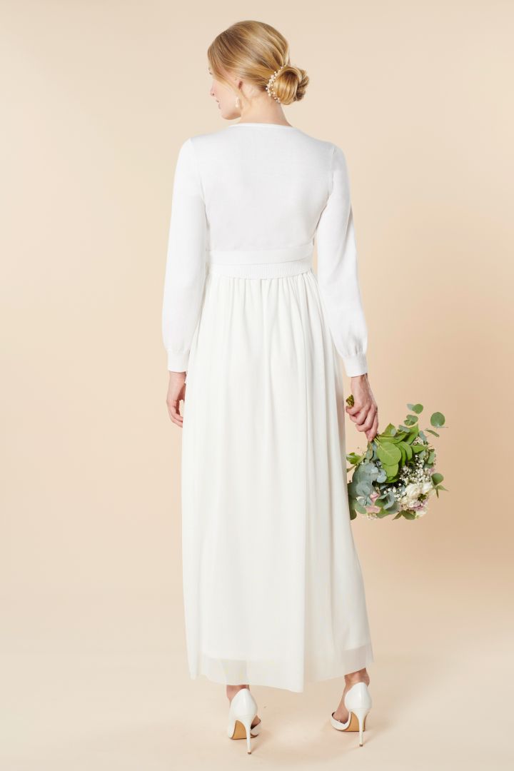 Braut Wickel-Cardigan mit Kaschmir