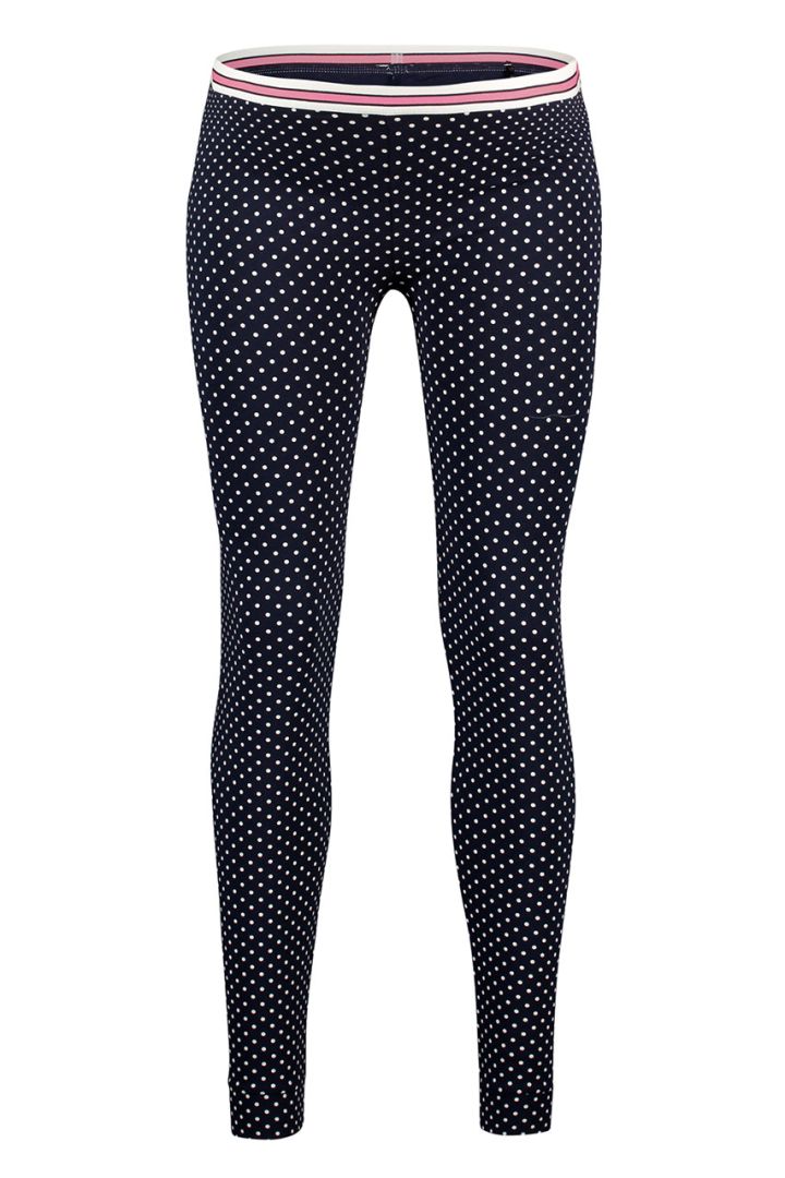 Umstandsleggings aus Bio-Baumwolle mit Punkte Print