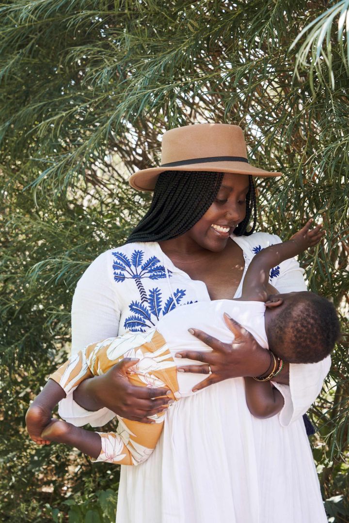 Umstands- und Still-Tunikakleid Oceanic White