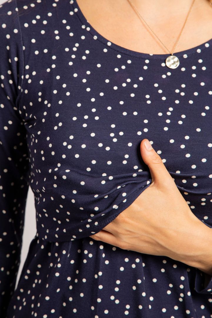 Umstands- und Stilltop mit Punkten