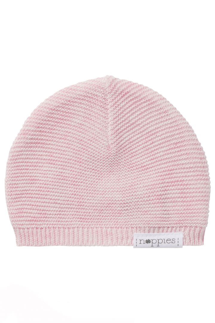 Organic Baby-Strickmütze rosa