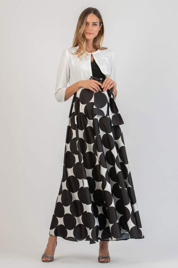 Bolero Jacke mit 3/4 Ärmeln weiß