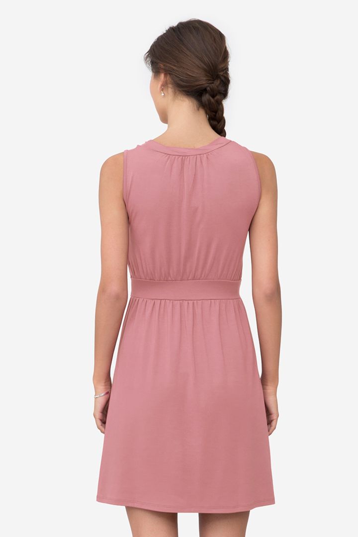 Umstands- und Stillkleid rose