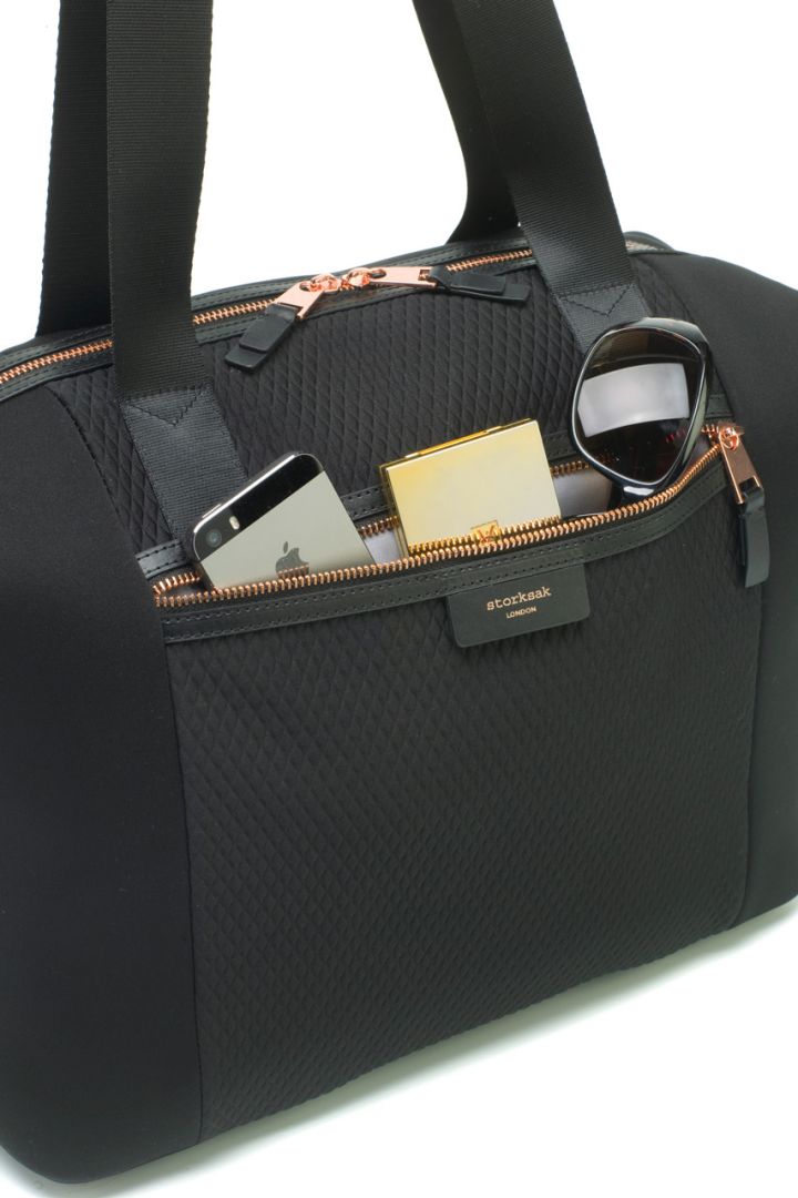 Stevie Luxe Wickeltasche schwarz Storksak