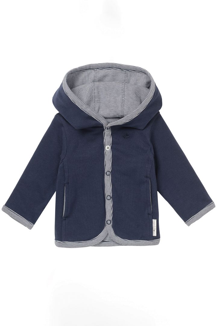 Organic Baby Wendejacke navy