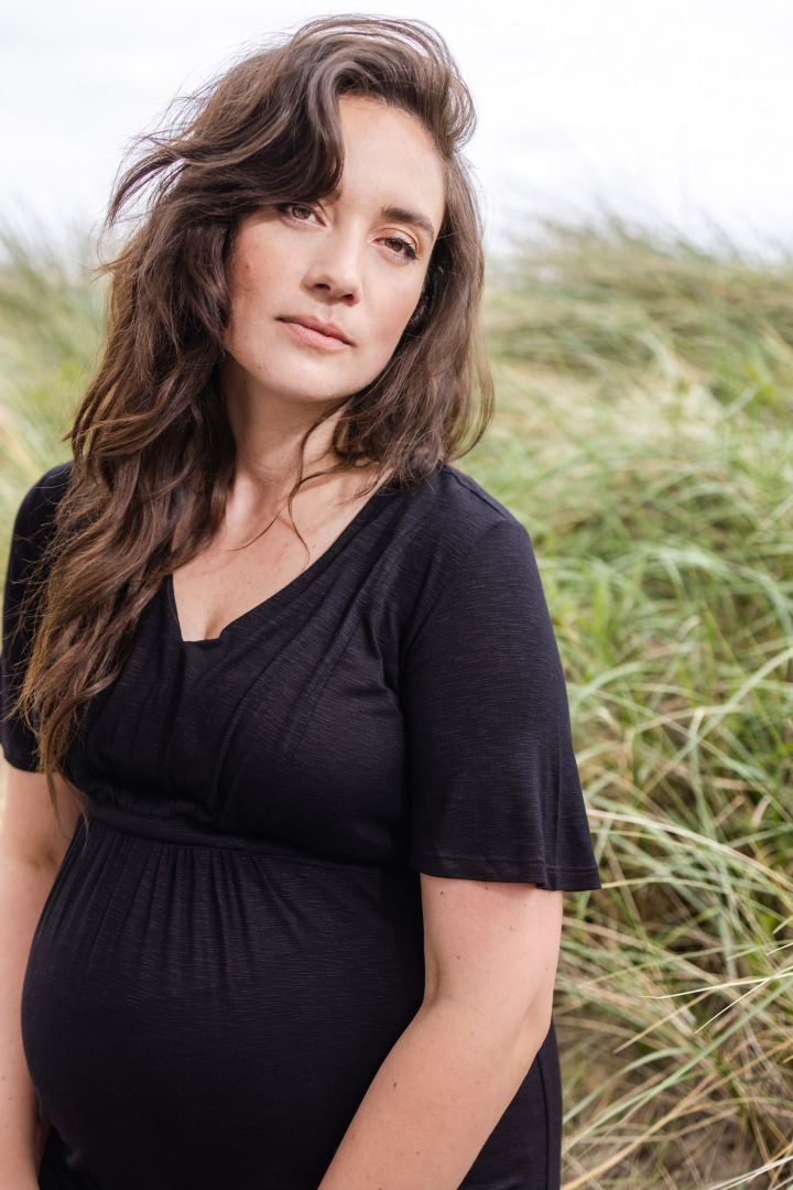 Ecovero Umstandskleid schwarz