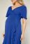 Vorschau: Wasserfall Midi Umstands- und Stillkleid royal blau