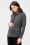 Preview: Maternity and Nursing Hoodie with Zip Fastenings grey