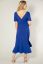 Vorschau: Wasserfall Midi Umstands- und Stillkleid royal blau