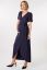 Vorschau: Midi Umstands- und Stillkleid in Wickeloptik navy