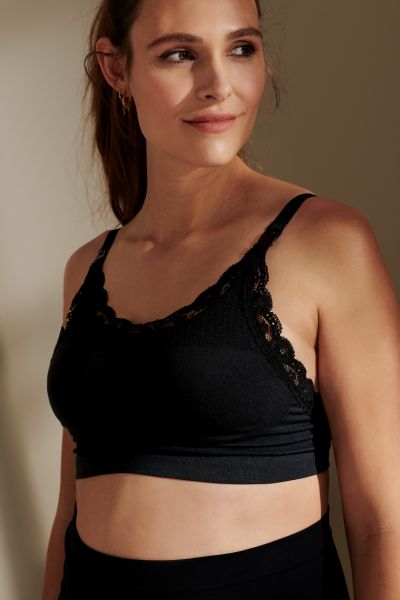 Seamless Still BH mit Spitze schwarz