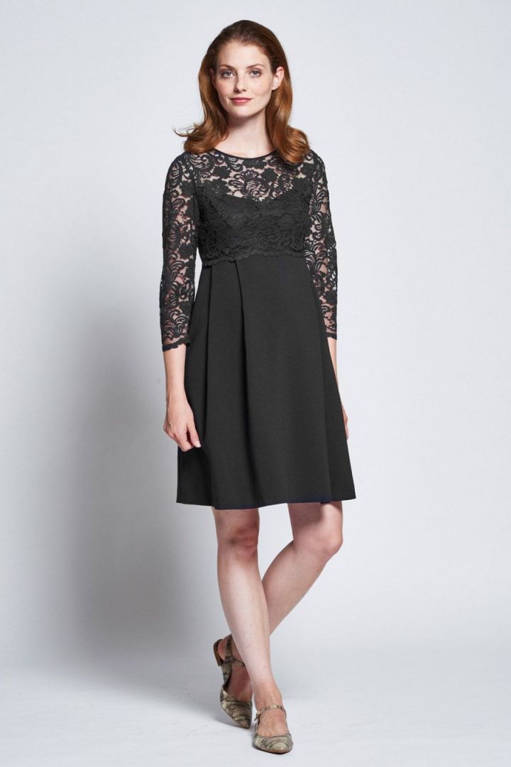 Umstandskleid mit Spitzenoberteil