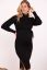 Preview: Maternity Dress with Tie Belt black