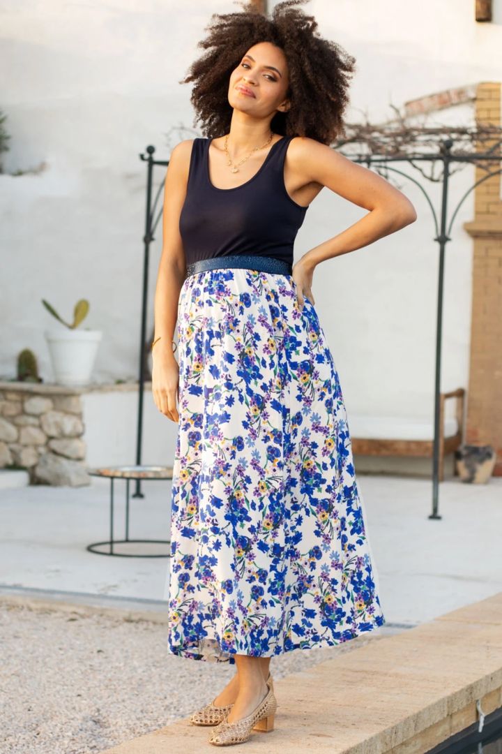 Midi Umstandsrock mit Print