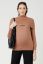 Preview: Maternity sweater with shoulder collar caramel