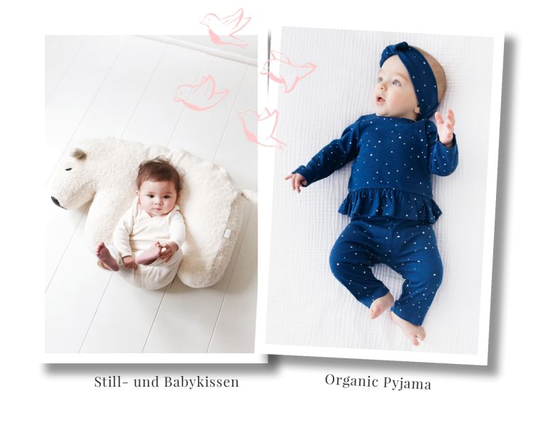 baby and nursing cushion polar bear