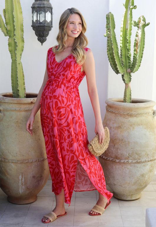 Midi Umstandskleid mit Print