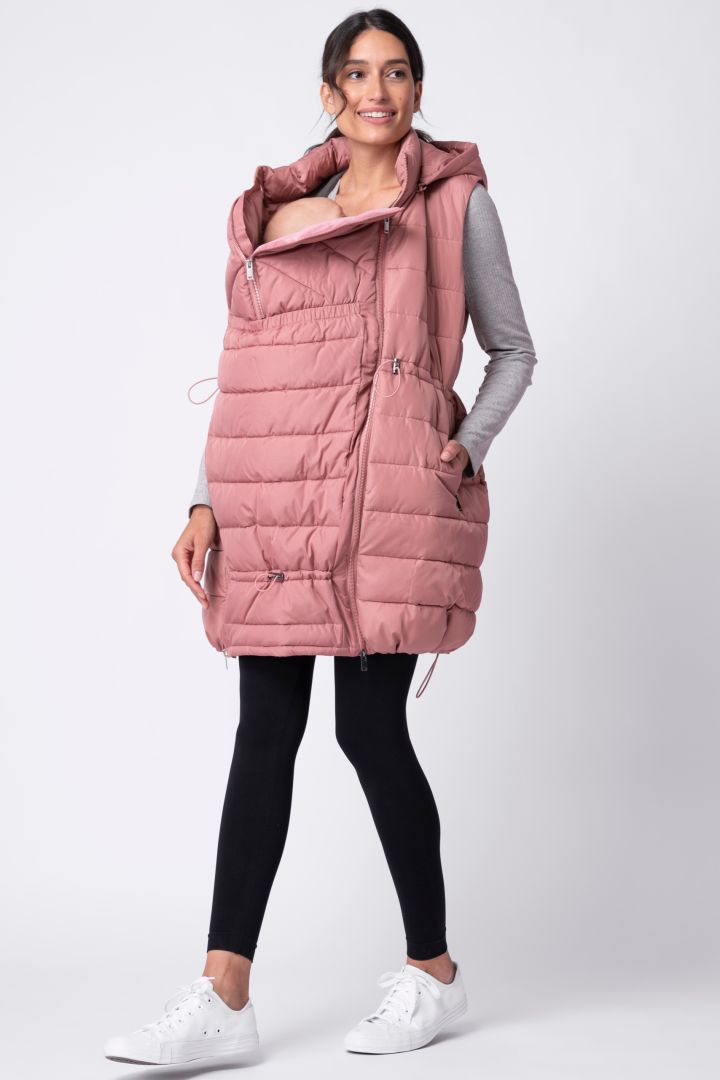 Eco Maternity and Babywearing Vest pink