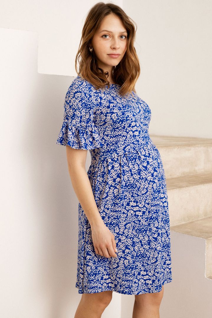 Maternity and Nursing Dress with Print