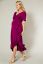 Vorschau: Wasserfall Midi Umstands- und Stillkleid fuchsia